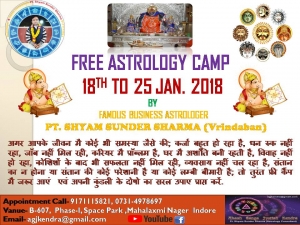 FREE ASTROLOGY CAMP IN INDORE 